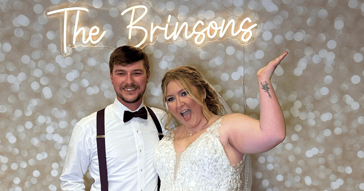 custom photo booth setup at Augusta wedding